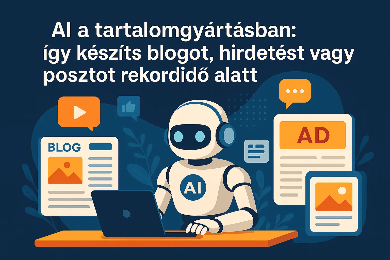 AI a tartalomgyártásban: így készíts blogot, hirdetést vagy posztot rekordidő alatt